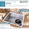 Ruvati 25" Drop-in Tight Radius Topmount 16 Gauge SS Kitchen Sink Sgl Bowl RVH8007 - alternate 9